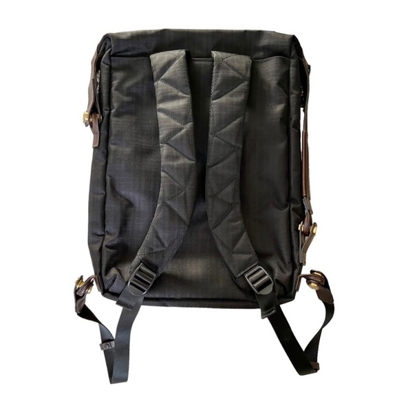 Tumi Dror Leather Nylon Rare Luxury Travel Backpack Modern Tote Briefcase Bag - Picture 3 of 14